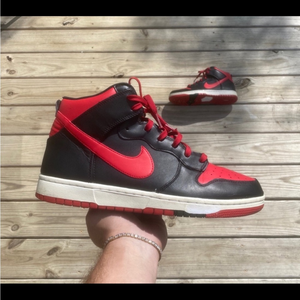 nike dunk comfort(cmft) bred size 10